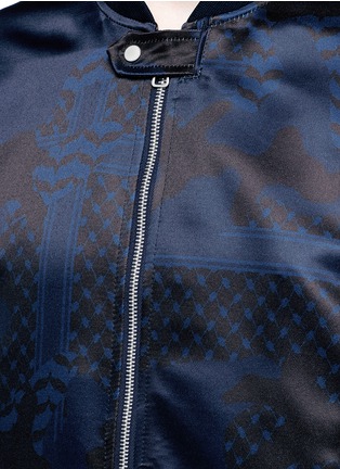Detail View - Click To Enlarge - NEIL BARRETT - Keffiyeh check camouflage print bomber jacket