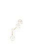 Main View - Click To Enlarge - DELFINA DELETTREZ - Pearl 18k yellow gold single earring and cuff