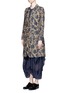Front View - Click To Enlarge - UMA WANG - Floral print silk blend coat