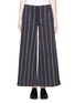 UMA WANG  - Textured stripe stretch culottes