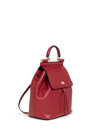 Figure View - Click To Enlarge - - - 'Miss Sicily' medium grainy leather backpack