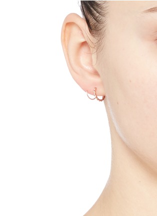 Figure View - Click To Enlarge - MARIA BLACK - 'Klaxon Twirl' spiral earrings