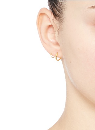 Figure View - Click To Enlarge - MARIA BLACK - 'Klaxon Twirl' spiral earrings