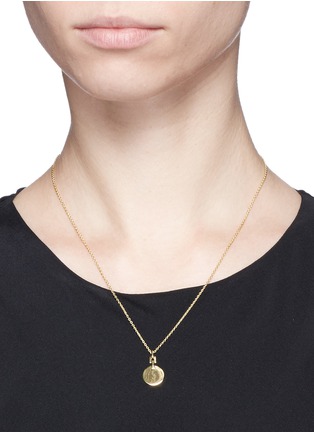 Figure View - Click To Enlarge - MARIA BLACK - 'Camille' gold plated sterling silver pendant necklace