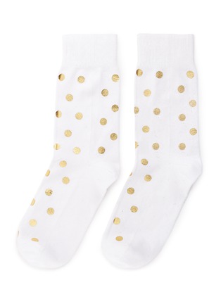 Main View - Click To Enlarge - HAPPY SOCKS - Metallic dot socks