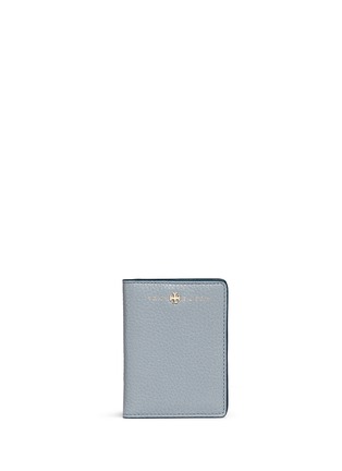 Main View - Click To Enlarge - TORY BURCH - 'Brodie' leather transit pass holder