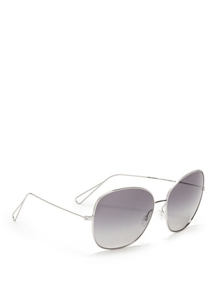 Figure View - Click To Enlarge - OLIVER PEOPLES - x Isabel Marant 'Daria' metal oversize sunglasses