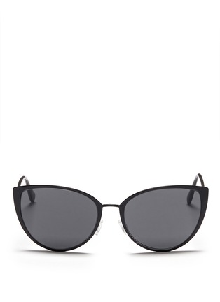 Main View - Click To Enlarge - OLIVER PEOPLES - 'Jaide' acetate temple metal cat eye sunglasses