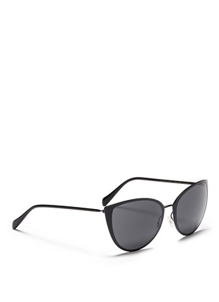Figure View - Click To Enlarge - OLIVER PEOPLES - 'Jaide' acetate temple metal cat eye sunglasses