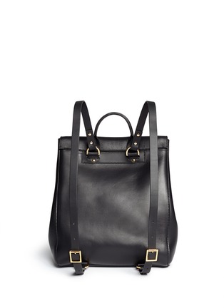 Back View - Click To Enlarge - SOPHIE HULME - Soft flap leather backpack