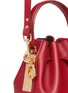 Detail View - Click To Enlarge - SOPHIE HULME - Small leather drawstring bucket bag