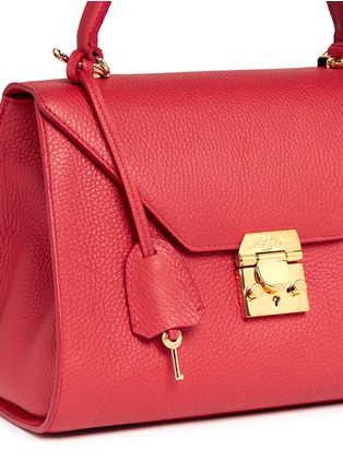 Detail View - Click To Enlarge - MARK CROSS - 'Hadley' small leather flap bag