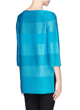 Back View - Click To Enlarge - ST. JOHN - Rugby stripe knit tunic