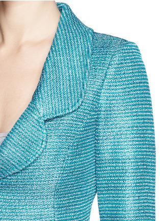 Detail View - Click To Enlarge - ST. JOHN - Lurex sateen knit jacket