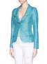 Front View - Click To Enlarge - ST. JOHN - Lurex sateen knit jacket