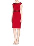 Figure View - Click To Enlarge - ST. JOHN - Jewelled Milano knit dress