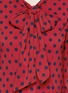 Detail View - Click To Enlarge - ST. JOHN - Polka dot neck tie blouse