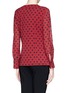 Back View - Click To Enlarge - ST. JOHN - Polka dot neck tie blouse