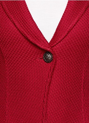 Detail View - Click To Enlarge - ST. JOHN - Diamond knit blazer