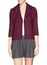 Main View - Click To Enlarge - ST. JOHN - Chain stitch high low knit jacket