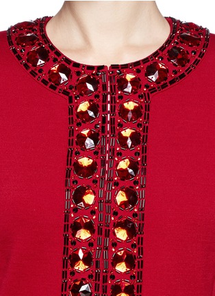 Detail View - Click To Enlarge - ST. JOHN - Embellished Milano knit jacket