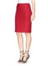 Front View - Click To Enlarge - ST. JOHN - Textured wool blend knit pencil skirt