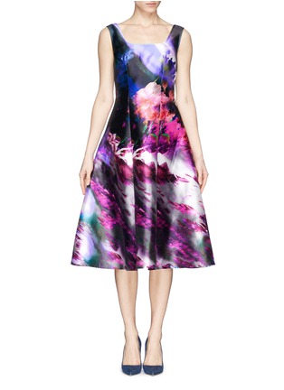 Main View - Click To Enlarge - ST. JOHN - Floralscape print flare dress