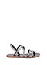 Main View - Click To Enlarge - PEDRO GARCIA  - 'Zina' crystal pavé strappy sandals
