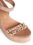 Detail View - Click To Enlarge - PEDRO GARCIA  - 'Desire' jewelled strap suede wedge sandals