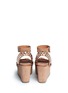 Back View - Click To Enlarge - PEDRO GARCIA  - 'Desire' jewelled strap suede wedge sandals
