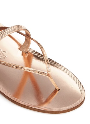 Detail View - Click To Enlarge - PEDRO GARCIA  - 'Zuriel' crystal pavé strap sandals