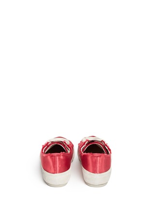 Back View - Click To Enlarge - PEDRO GARCIA  - 'Parson' satin sneakers