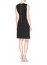 Back View - Click To Enlarge - ST. JOHN - Milano knit zip flare dress