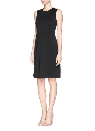Figure View - Click To Enlarge - ST. JOHN - Milano knit zip flare dress