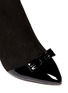 Detail View - Click To Enlarge - CHARLOTTE OLYMPIA - 'Myrtle' patent toe cap suede