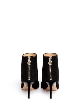 Back View - Click To Enlarge - CHARLOTTE OLYMPIA - 'Myrtle' patent toe cap suede