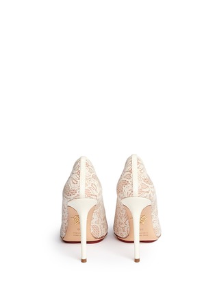 Back View - Click To Enlarge - CHARLOTTE OLYMPIA - 'Monroe' lace pumps