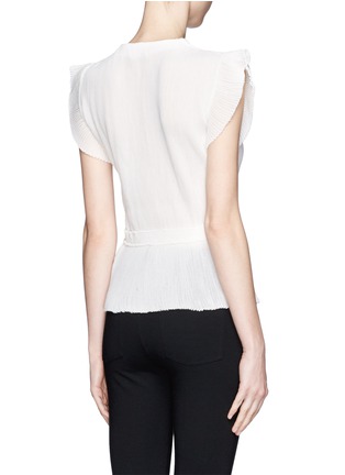 Back View - Click To Enlarge - CHLOÉ - Rib knit gather-waist top