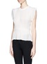 Front View - Click To Enlarge - CHLOÉ - Rib knit gather-waist top