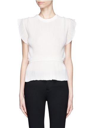 Main View - Click To Enlarge - CHLOÉ - Rib knit gather-waist top