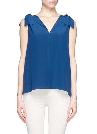 Main View - Click To Enlarge - CHLOÉ - Bow shoulder silk top
