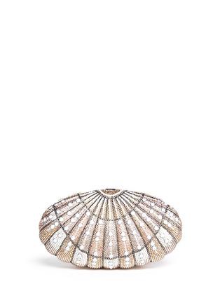 Main View - Click To Enlarge - JUDITH LEIBER - 'Sea Dream Shell' crystal pavé minaudière