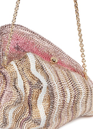 Detail View - Click To Enlarge - JUDITH LEIBER - 'Conch Shell' crystal pavé minaudière