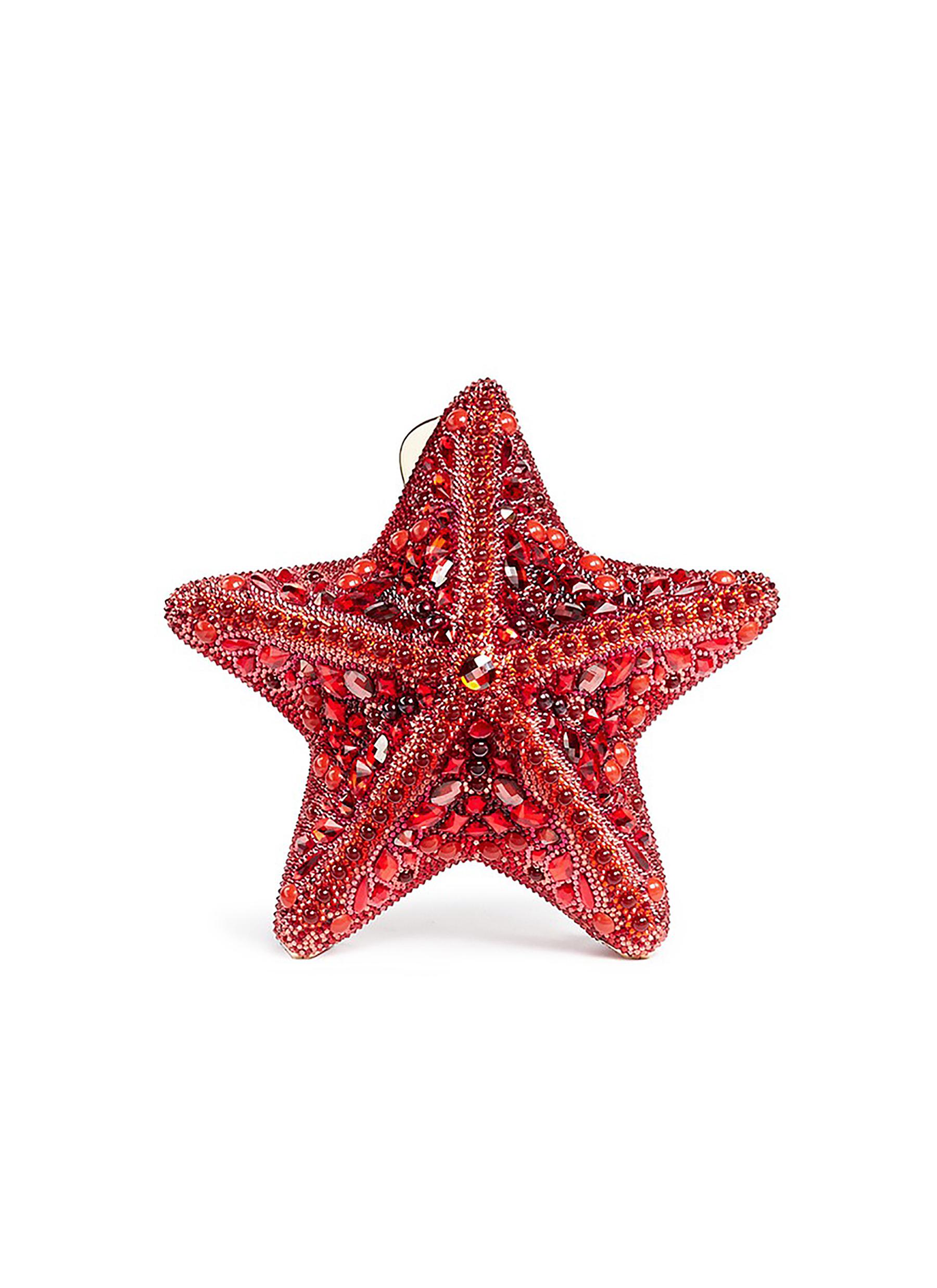 JUDITH LEIBER 'Fromia Starfish' crystal pavé minaudière