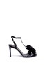 Main View - Click To Enlarge - LANVIN - Jewelled rosette patent leather sandals
