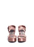 Front View - Click To Enlarge - PEDRO GARCIA  - 'Decima' satin platform sandals