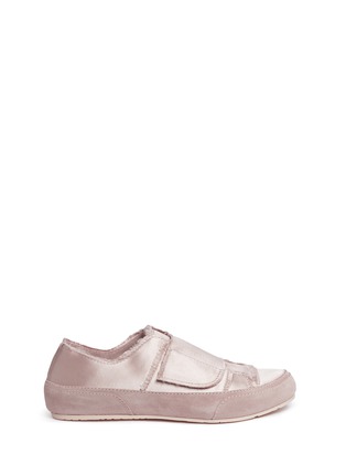 Main View - Click To Enlarge - PEDRO GARCIA  - 'Palmira' Velcro® strap satin and suede sneakers