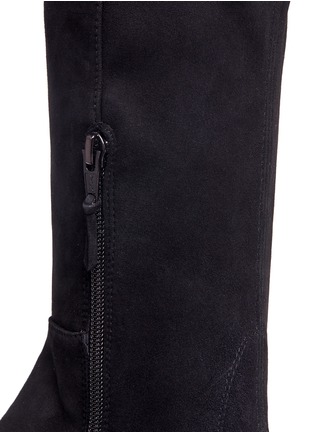 Detail View - Click To Enlarge - STUART WEITZMAN - 'All Serve' stretch suede thigh high boots