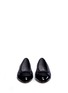 Front View - Click To Enlarge - STUART WEITZMAN - 'Capture' nappa leather ballerina flats