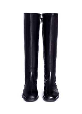 Front View - Click To Enlarge - STUART WEITZMAN - 'Knee Deep' leather knee high riding boots
